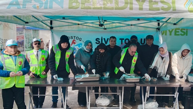 SİVİL TOPLUM GÖNÜLLÜLERİ, AFŞİN’İ UNUTMADI